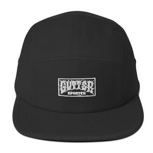 Gutter Sporter - 5 Panel Cap - White Embroidery