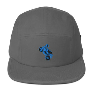 Suzuki PV - 5 Panel Cap - Black & Blue Embroidery