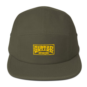 Gutter Sporter - 5 Panel Cap - Yellow Embroidery