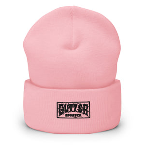 Gutter Sporter - Cuffed Beanie - Black Embroidery