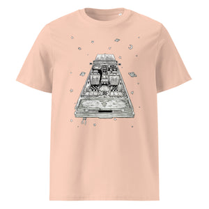 "Hitchhiking in The Wrong Galaxy" - Organic Tee with Front Print