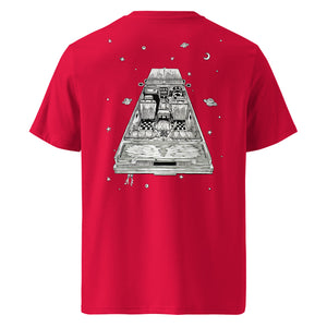 "Hitchhiking in The Wrong Galaxy" - Organic Tee with Back Print